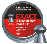 .22 CAL JUMBO HEAVY 18.13 gr If you have a powerful air rifle then this is the only pellet for you! This is our best selling .22 caliber pellet. Why? It performs! A truly no fail hunting pellet. Item# 546287-500 JSB MATCH DIABOLO - EXACT (DOMED) PELLETS