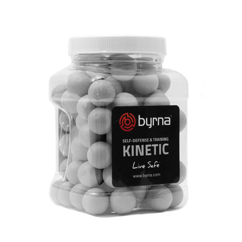 BYRNA HD KINETIC PROJECTILES (95CT) Our Byrna HD Kinetic Projectiles do not contain any active or inert ingredients. These hard, solid plastic projectiles do not break upon impact and can discourage, deter, and delay an attacker. Byrna HD Kinetic Projectiles also provide useful training without the necessity of traveling to a practice range. Please exercise caution while using.