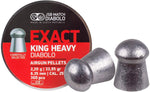 .25 CAL KING HEAVY 33.95 gr No other .25 caliber has had the acceptance of this knock out pellet. It is our number one selling pellet. Enough said! Item# 546398-300 JSB MATCH DIABOLO - EXACT (DOMED) PELLETS